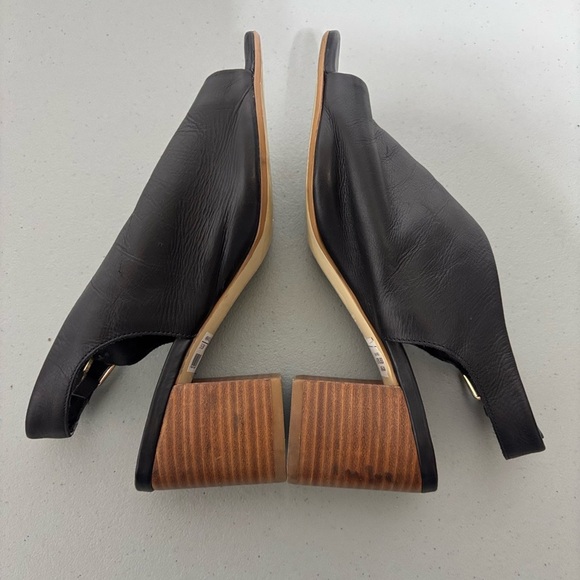 Dune London Black Leather Ignus Sandals Heels Women's 5 UK/ 38 EU/ 7-7.5 US - Picture 11 of 13